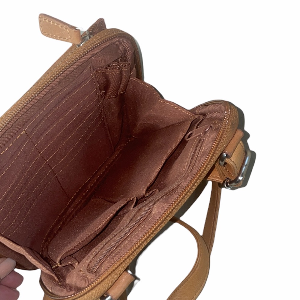 Fossil Tan Leather Crossbody Bag - Picture 5 of 6